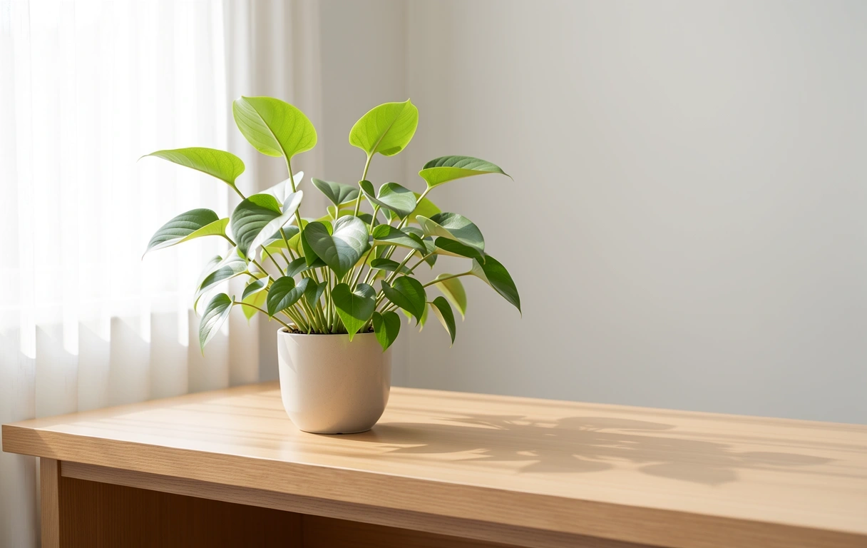 A calm interior workspace in Surabaya